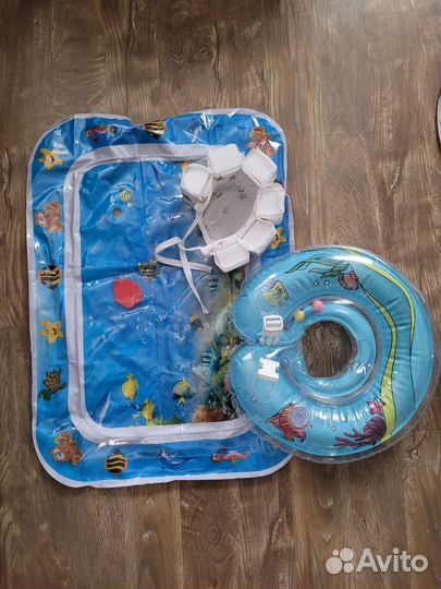 Ванночка aqua scale / круг, шапочка и коврик