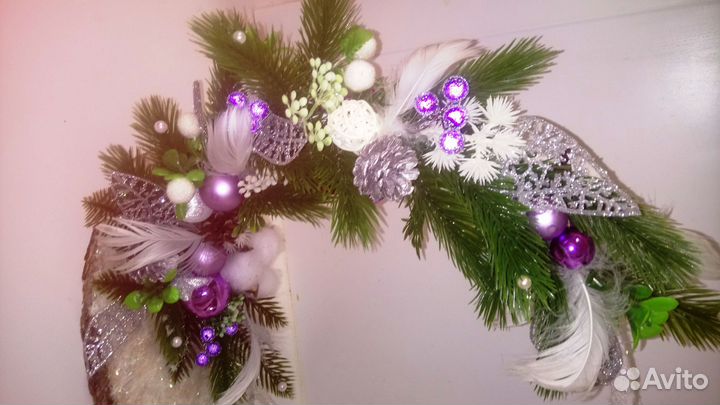 Новогодняя композиция на стол