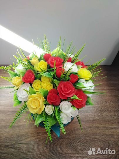Букет цветов из мыла