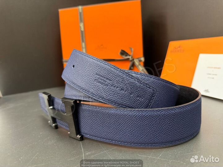 Ремень мужской Hermes двухсторонний