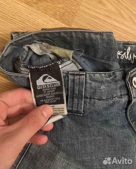 Джинсовые бриджи quiksilver