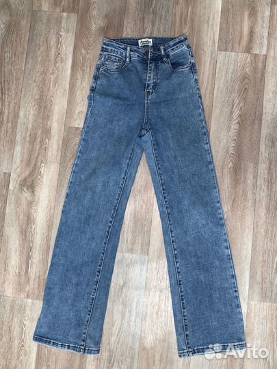 Джинсы женские широкие 42