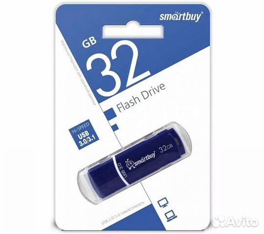 Флеш-накопитель Smartbuy Crown USB 3.0 32GB, синий