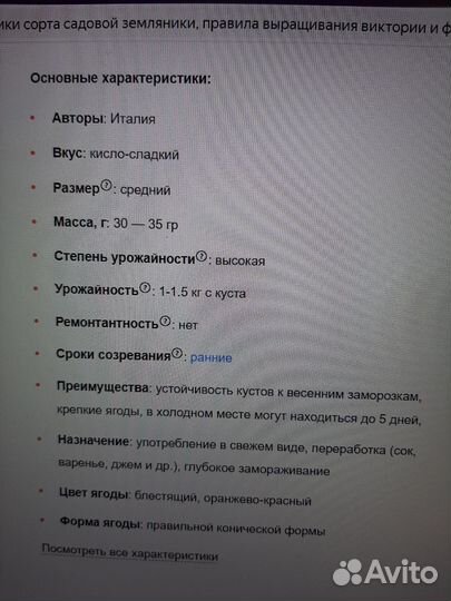 Саженцы клубники