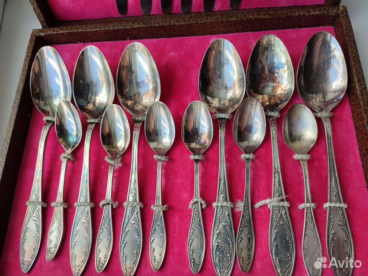 Набор столовых приборов мельхиор СССР