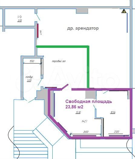 Торговая площадь, 24 м²