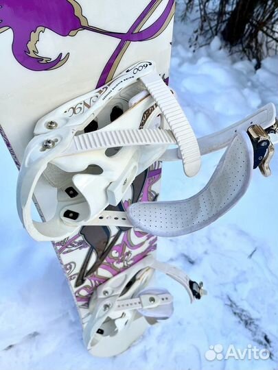 Женский комплект: Сноуборд+крепления+ботинки