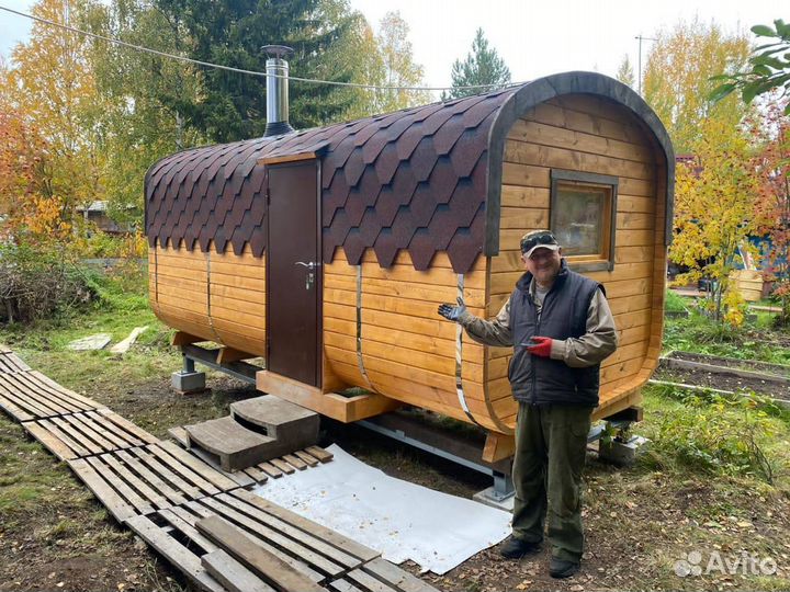 Баня бочка под ключ