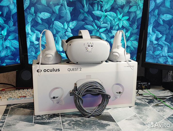 Vr шлем Oculus Quest 2 + кабель для пк