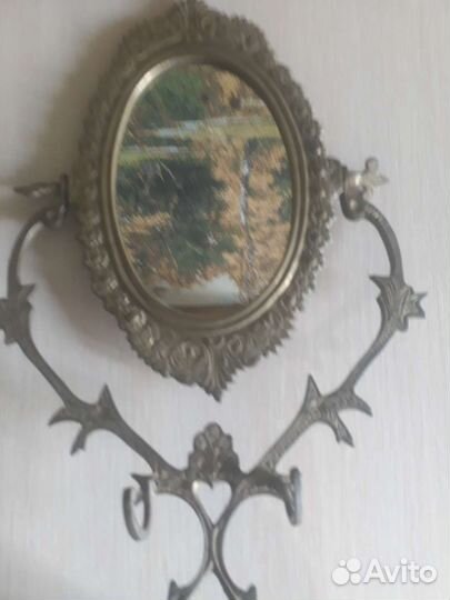 Зеркало. Винтаж. Латунь