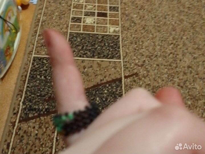 Кольцо из бисера бисер чешский