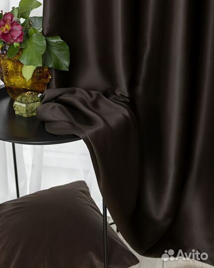 Комплект штор блэкаут Марсель Шоколад