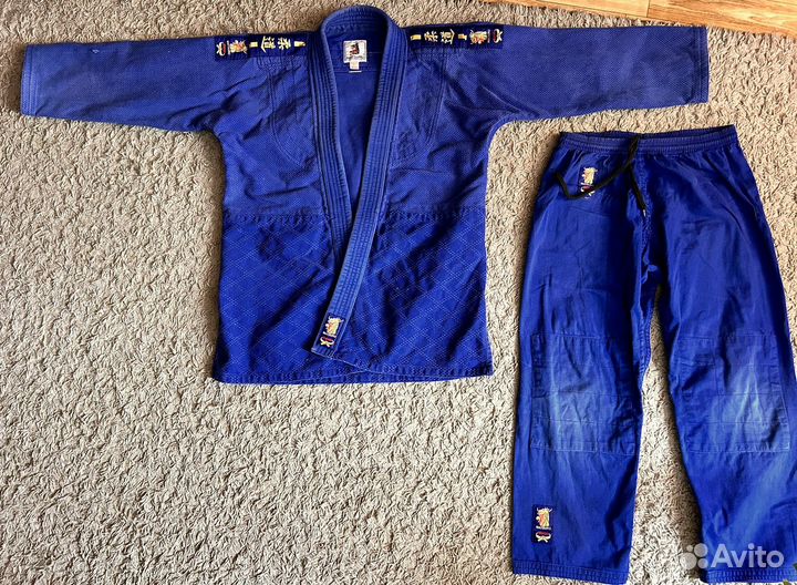 Кимоно для дзюдо Matsuru Club синее рост 155 см