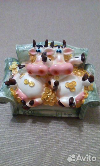 Копилки корова. Слон. Носорог. Бегемот