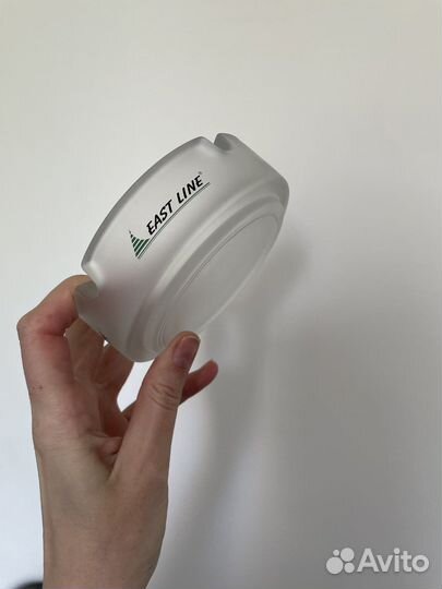 Пепельница стеклянная из матового стекла Франция