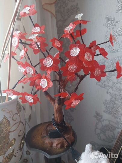 Цветы, светильник