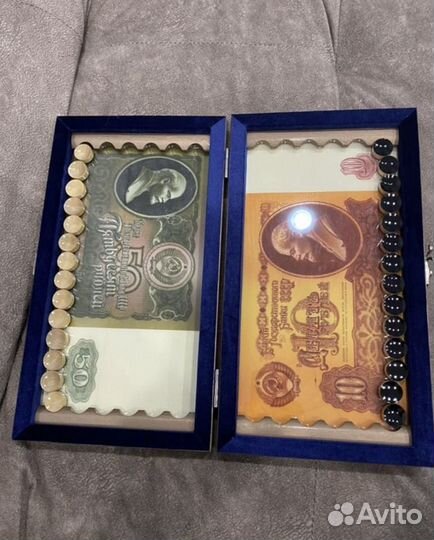 Нарды ручной работы «СССР» малые
