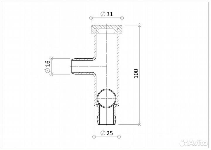 Сифон с гидромеханическим затвором G-34/1