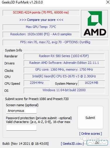 Asus RX 580 4gb