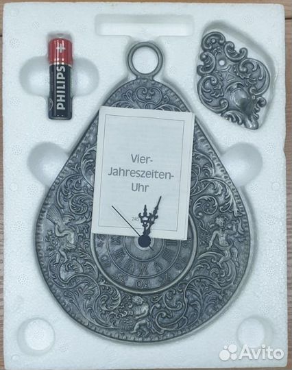 Оригинальные настенные часы, литье, Германия