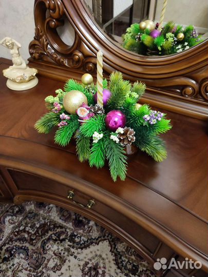 Новогодняя композиция (мини ёлочка)