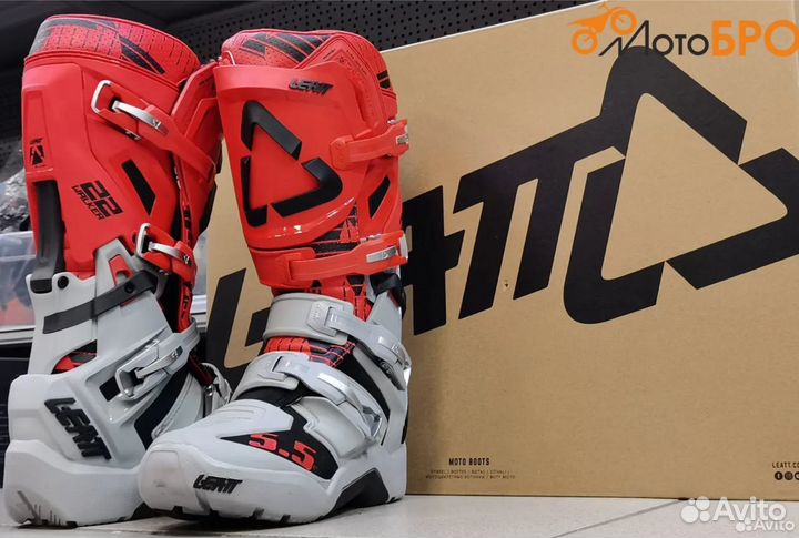 Мотоботы Leatt 5.5 Красные Серые Размер 47