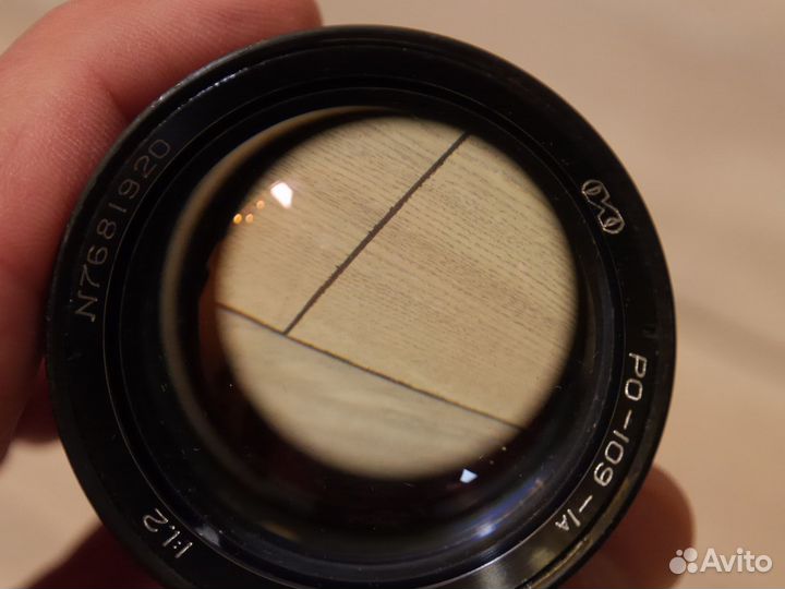 Объектив кинопроекционный ро-109-1А 16кп-1,2/50