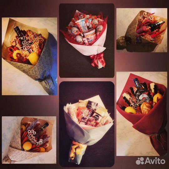 Съедобные букеты на заказ