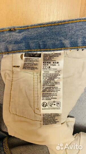 Мужские джинсы levis 501 w35l32