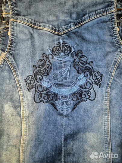 Джинсовый комбинезон женский