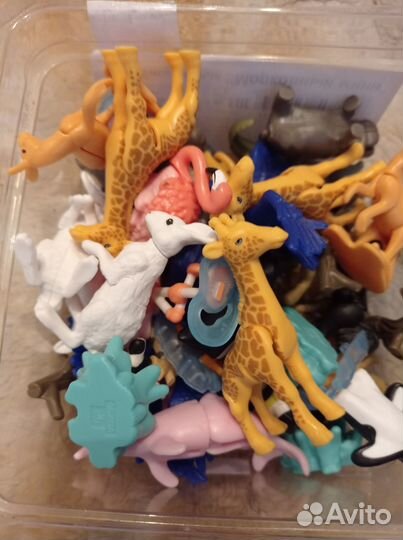 Игрушки из киндера животные natoons