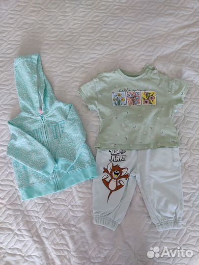 Вещи пакетом на девочку 74-80