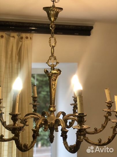 Антикварная люстра франция