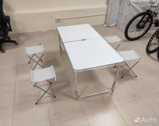 Стол для пикника 4 стула раскладной