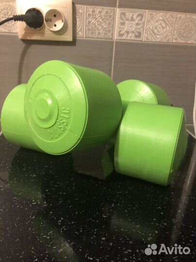 Гантели виниловые 3 кг б/у