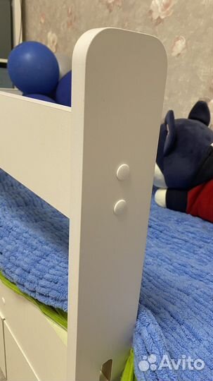 Бортик в кроватку деревянный