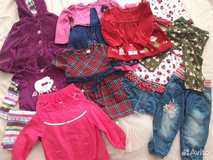 Детская одежда пакетом для девочки 1.5-2 года