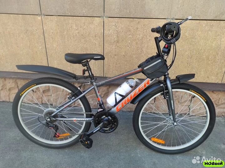 Горный подростковый велосипед Серый