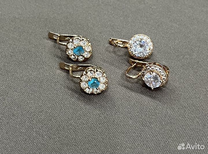 Серьги из медицинского сплава