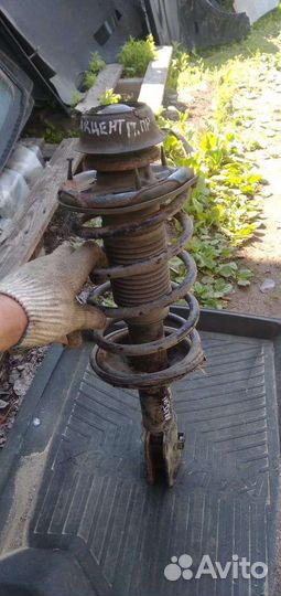 Амортизатор передний левый в сборе.Hyundai Accent