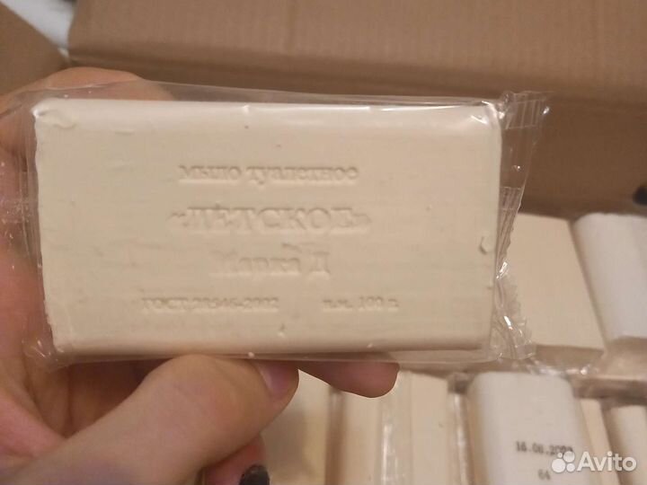 Мыло туалетное кусковое 