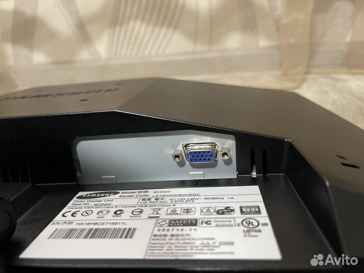 Монитор Samsung syncmaster 923nw