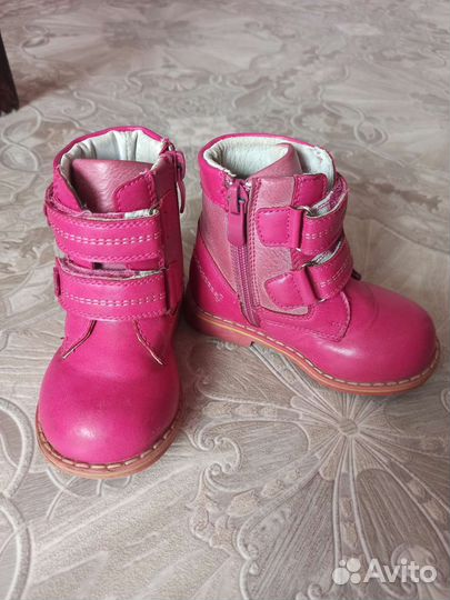 Ботинки детские осенние для девочки 21 размер