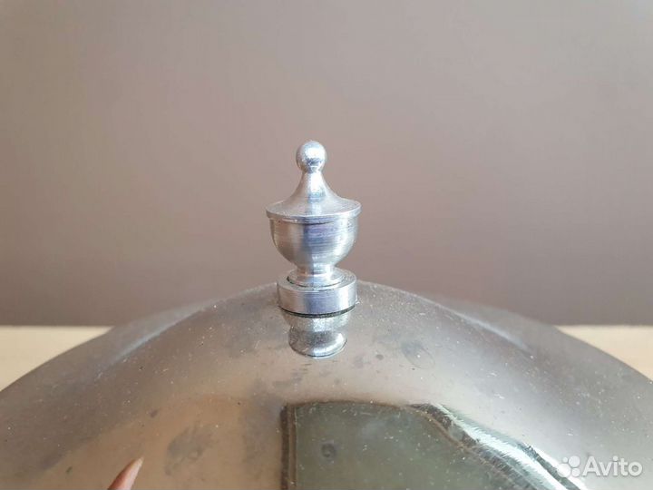 Конфетница мельхиор с крышкой