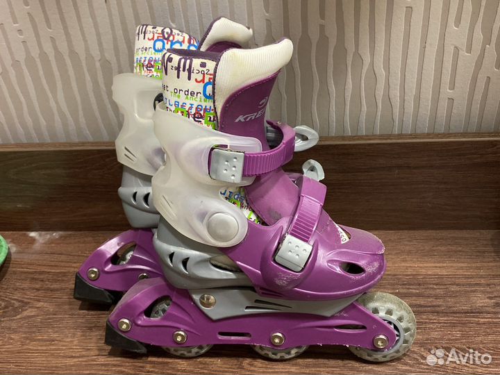 Роликовые коньки детские раздвижные