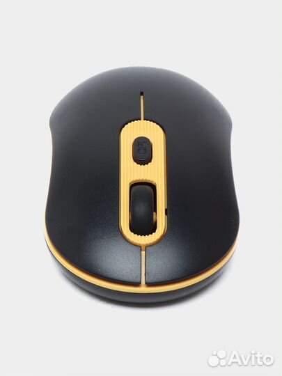 Беспроводная мышь Hoco GM21 Platinum, черный/желты