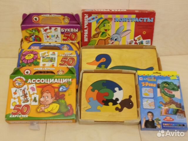 Детские настольные развив-е игры для детей 3+