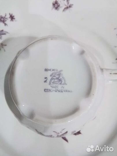 Фарфоровый сервиз Богемия Чехословакия Попредметно