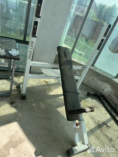 Тренажёр бу жим штанги в наклоне