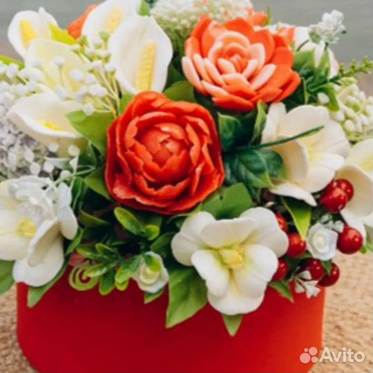 Букет цветов из мыла